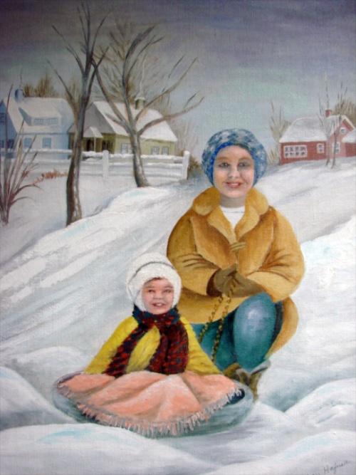 Fun in the Snow by Mary Hafner