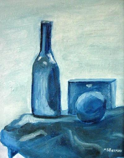 Blue Still Life by Mary Berman