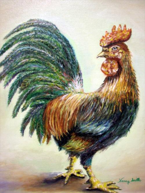 Mighty Fine Rooster by Nancy Smith