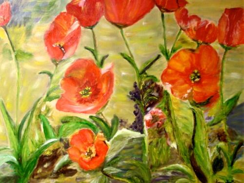 Tulips in Bloom by Nancy Smith
