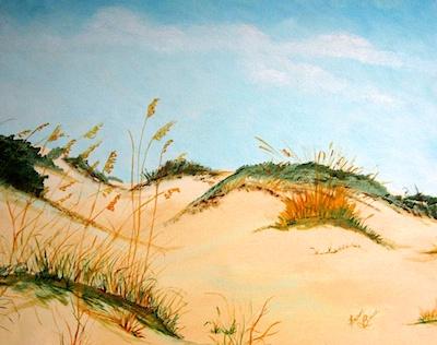 Sand Dunes on St. George Island by Fran Buie
