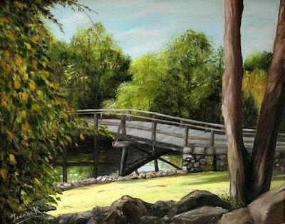 Wood Bridge at Main by Tadako Knight