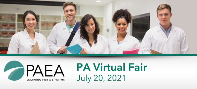 Physician Assistant Virtual Fair, July 20, 2021