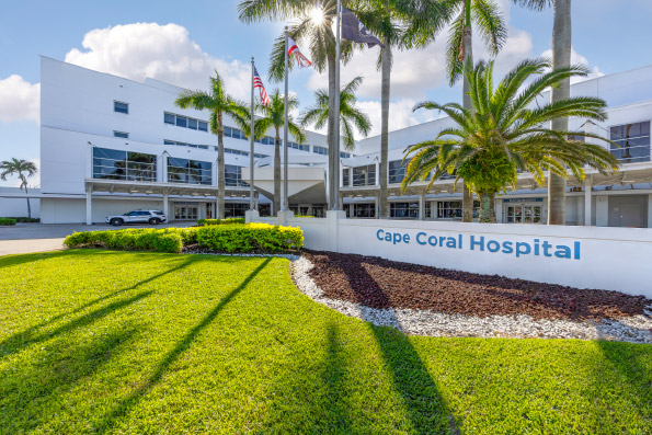 The front exterior of Cape Coral Hospital 
