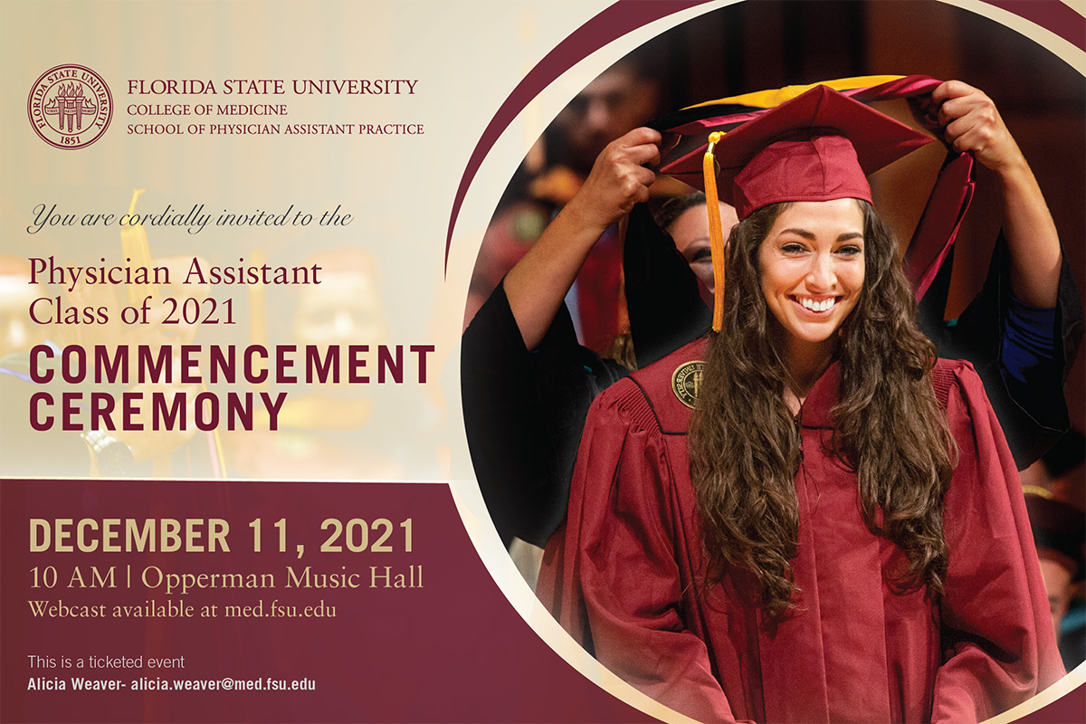 PA Commencement Announcement