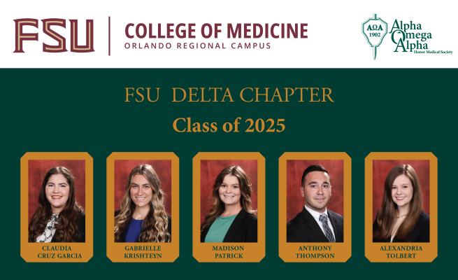 FSU COM Class of 2025 AOA Inductees