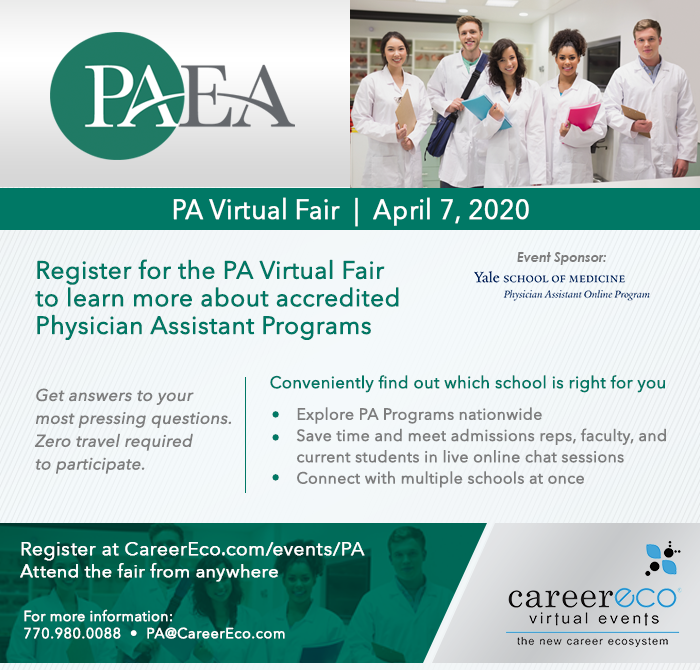 PA Virtual Fair April 7, 2020 Register at CareerEco.com/Events/PA