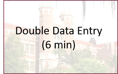 double data entry