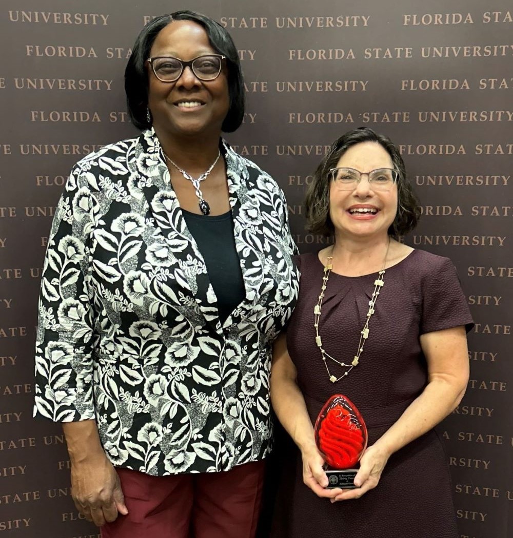 Dean Alma Littles, M.D., (left) and Ann DelRossi