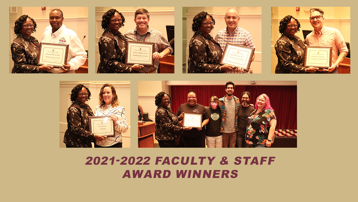 Faculty and Staff Award winners