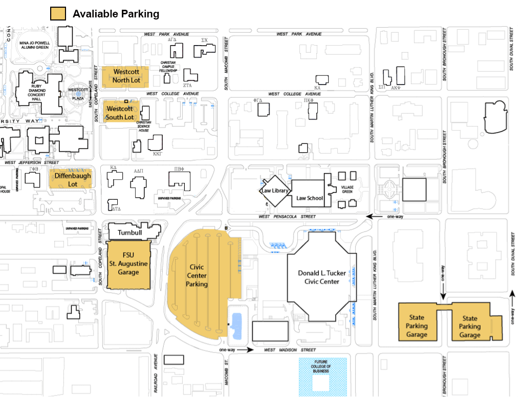 Graduation parking map