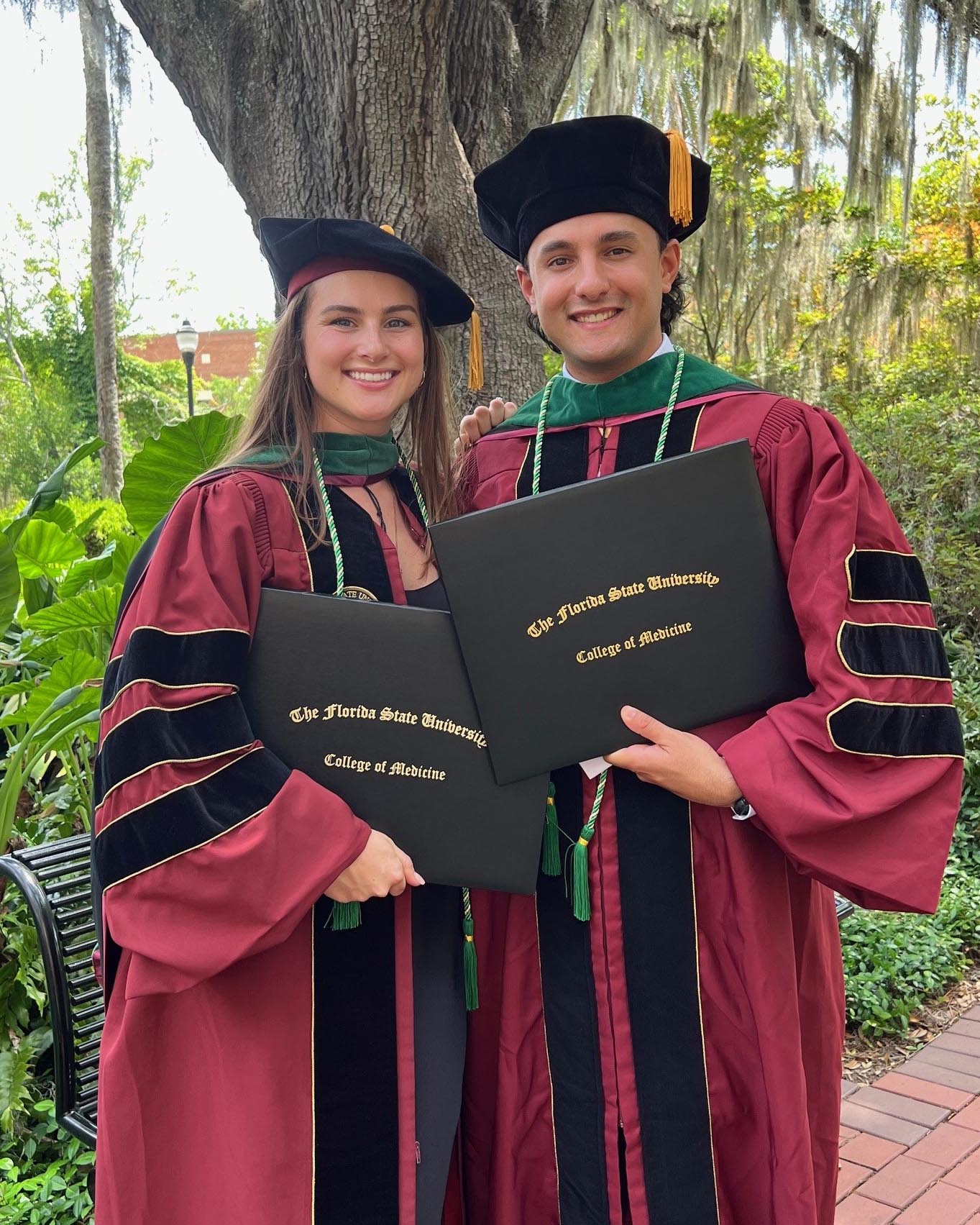 Rachel and Luis Cervera celebrate as a couple of doctors.