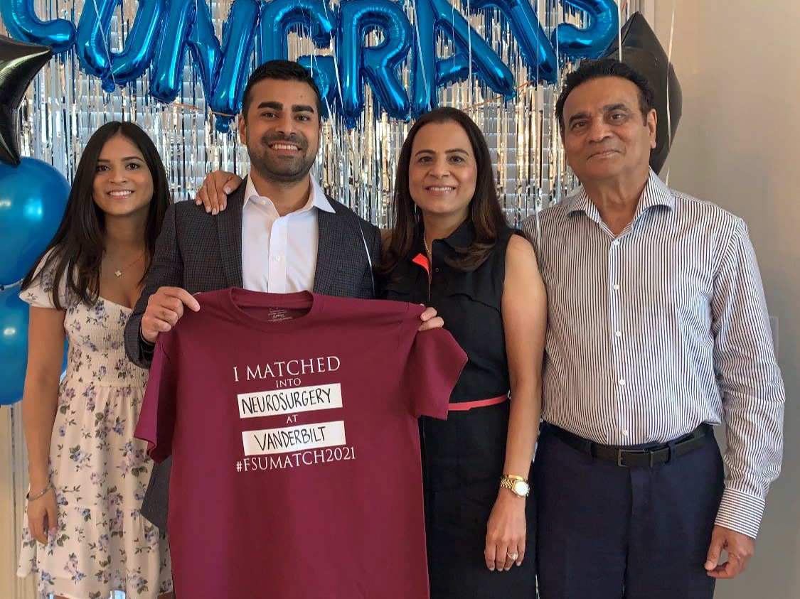 The Ahluwalia family on Match Day