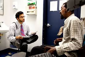 Doctor evaluating patient at FSU PrimaryHealth 