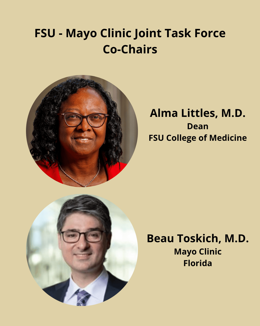Photos of co-chairs