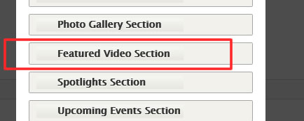 featured video section