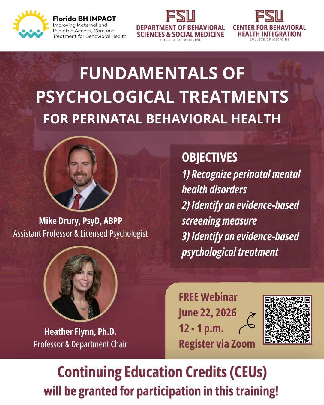 An event flyer for a free webinar on June 22, 2026, titled 