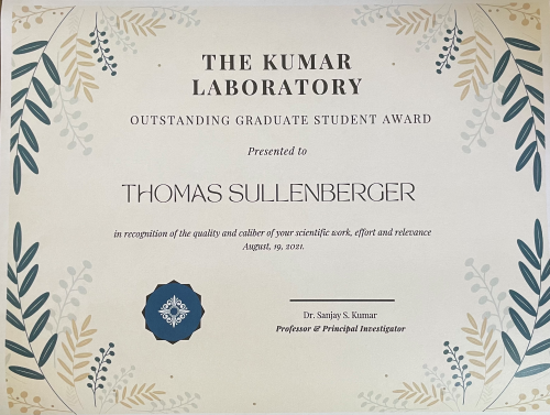 Kumar Lab Award