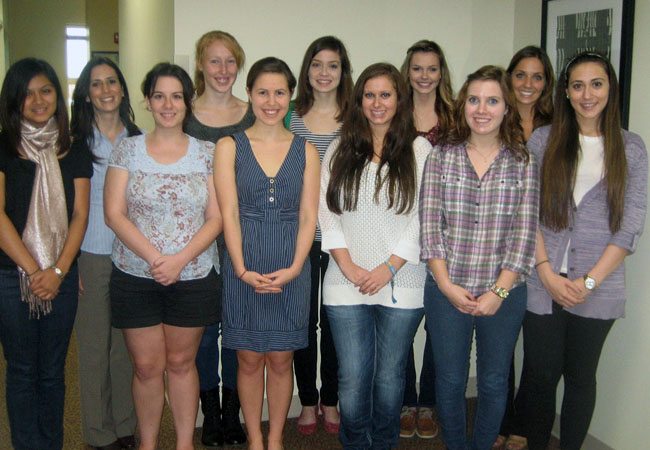 photo of former DIS students in the Gerend Health Psychology Lab