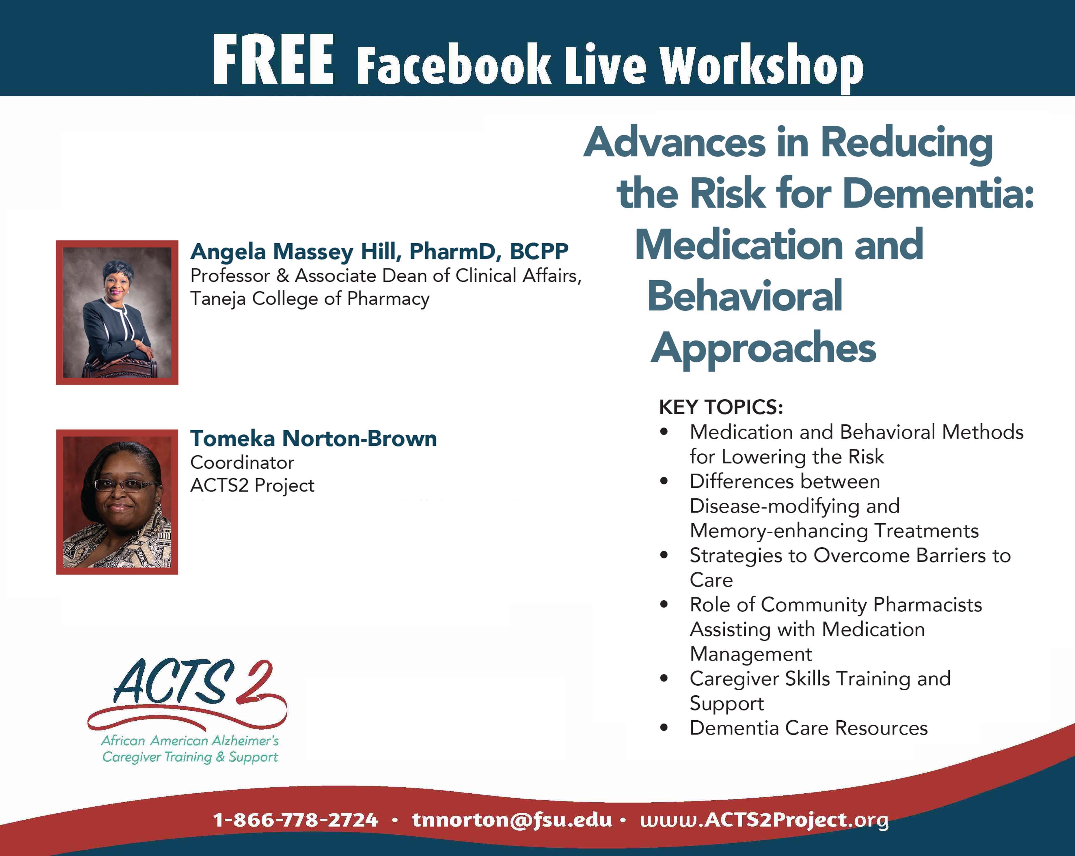 Advances in Reducing the Risk for Dementia: Medication and Behavioral Approaches