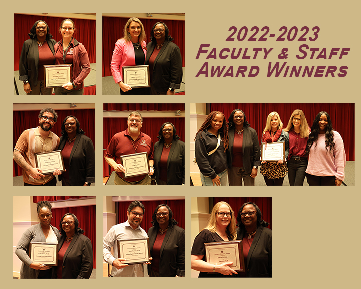 Composite of faculty, staff award winners