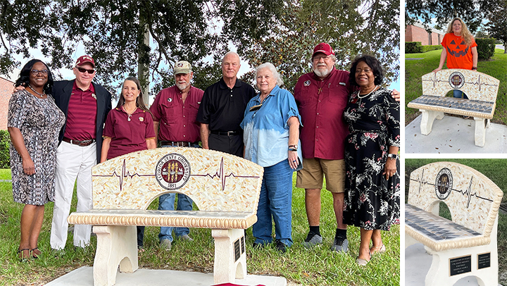 Treasure Coast Seminole Club bench commemoration 