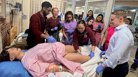 PA Class of '24 at College of Nursing Simulation Lab