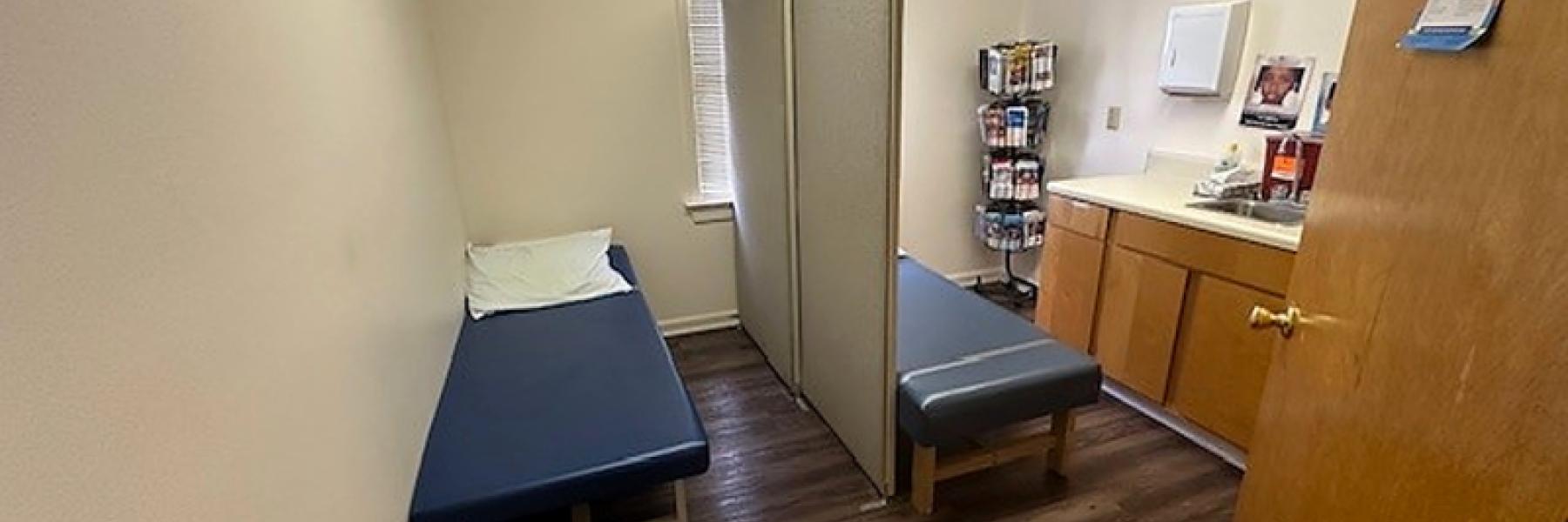 Clinic Room at James A. Shanks Middle School Health Clinic