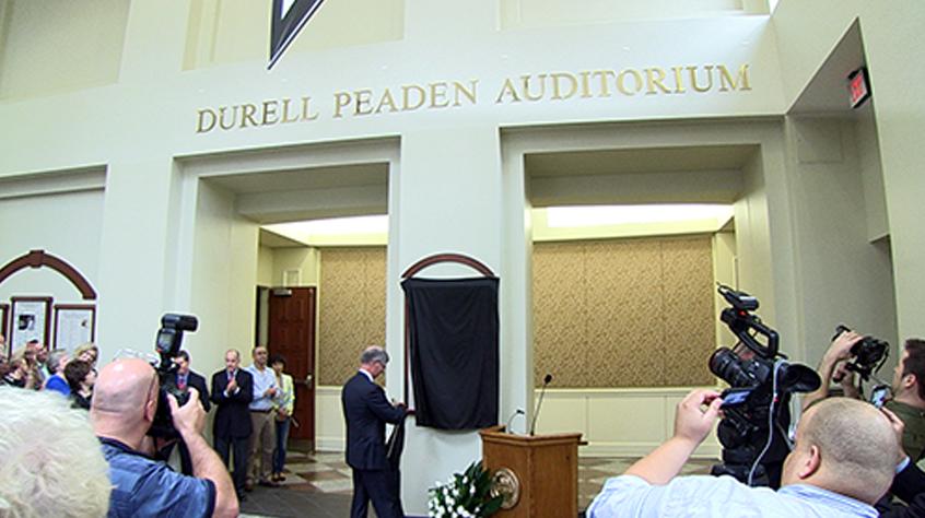 Durell Peaden Auditorium Dedication Ceremony