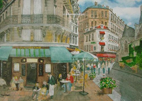Paris Cafe by Tom Hart
