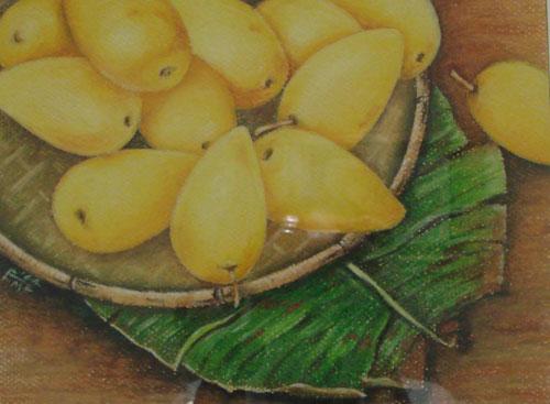 Still Life with Mangoes by Emilia C. Johnson