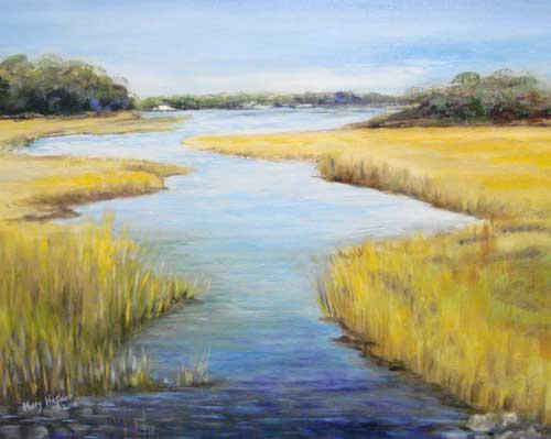 Coastal Marsh by Mary Hafner