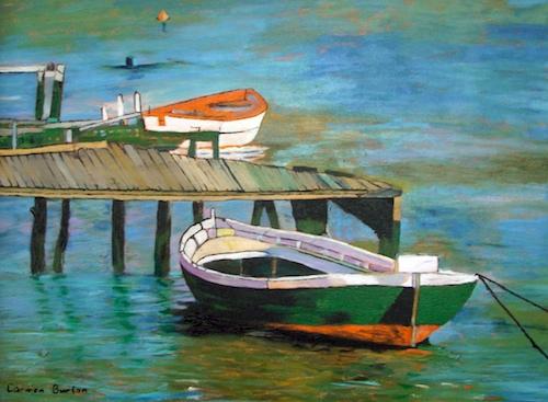 Green Boat by Carmen Burton