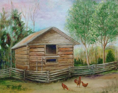 Farm Shed by Mary Hafner