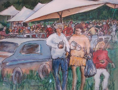 Saturday at the Market by Fran Mathis