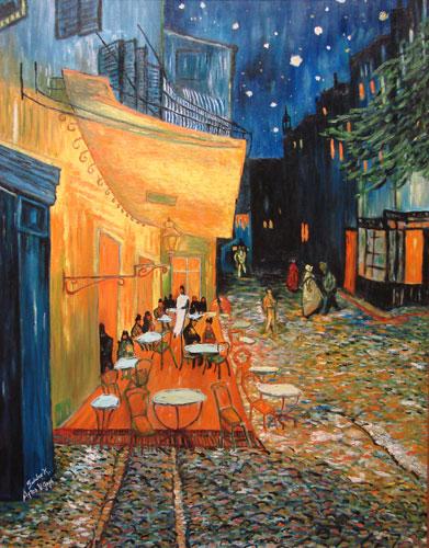 Cafe in France by Tadako Knight
