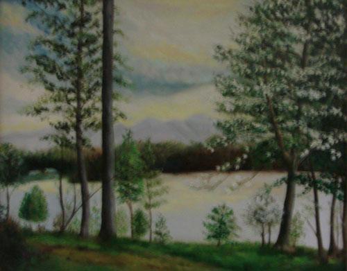 Dogwood on Lake Chatuge by Mary Hafner