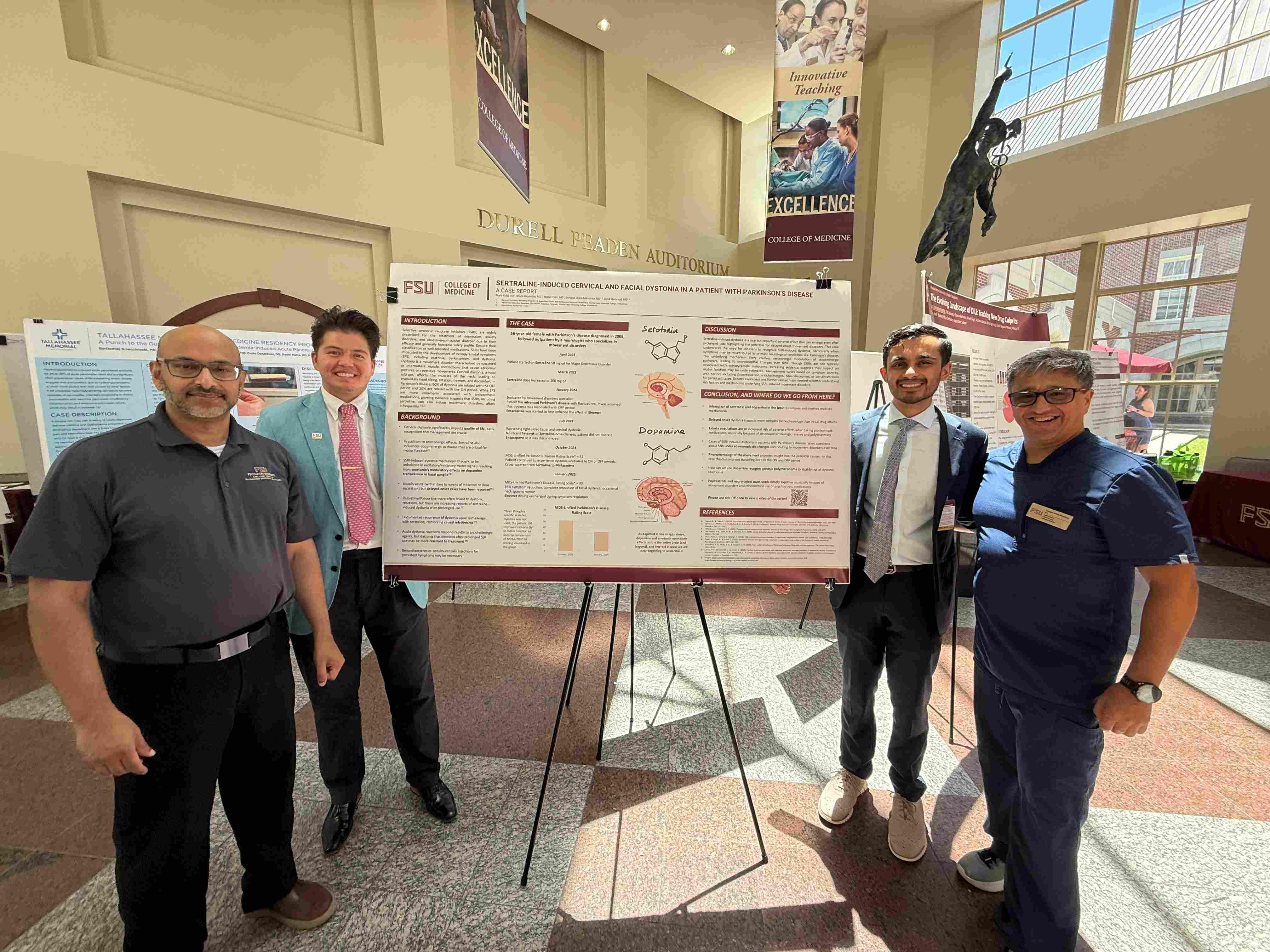 Program Director Dr. Mazumder, Resident Dr. Walter Carr, Resident Dr. Rishi Kalia, Dr. Urrea-Mendoza