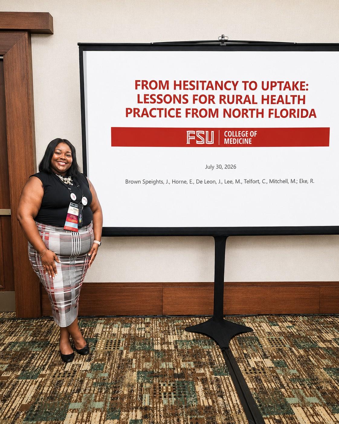 Dr. Horne and her presentation