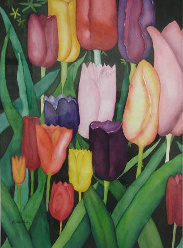 Tiny Tims Tulips by Lynette Whaley