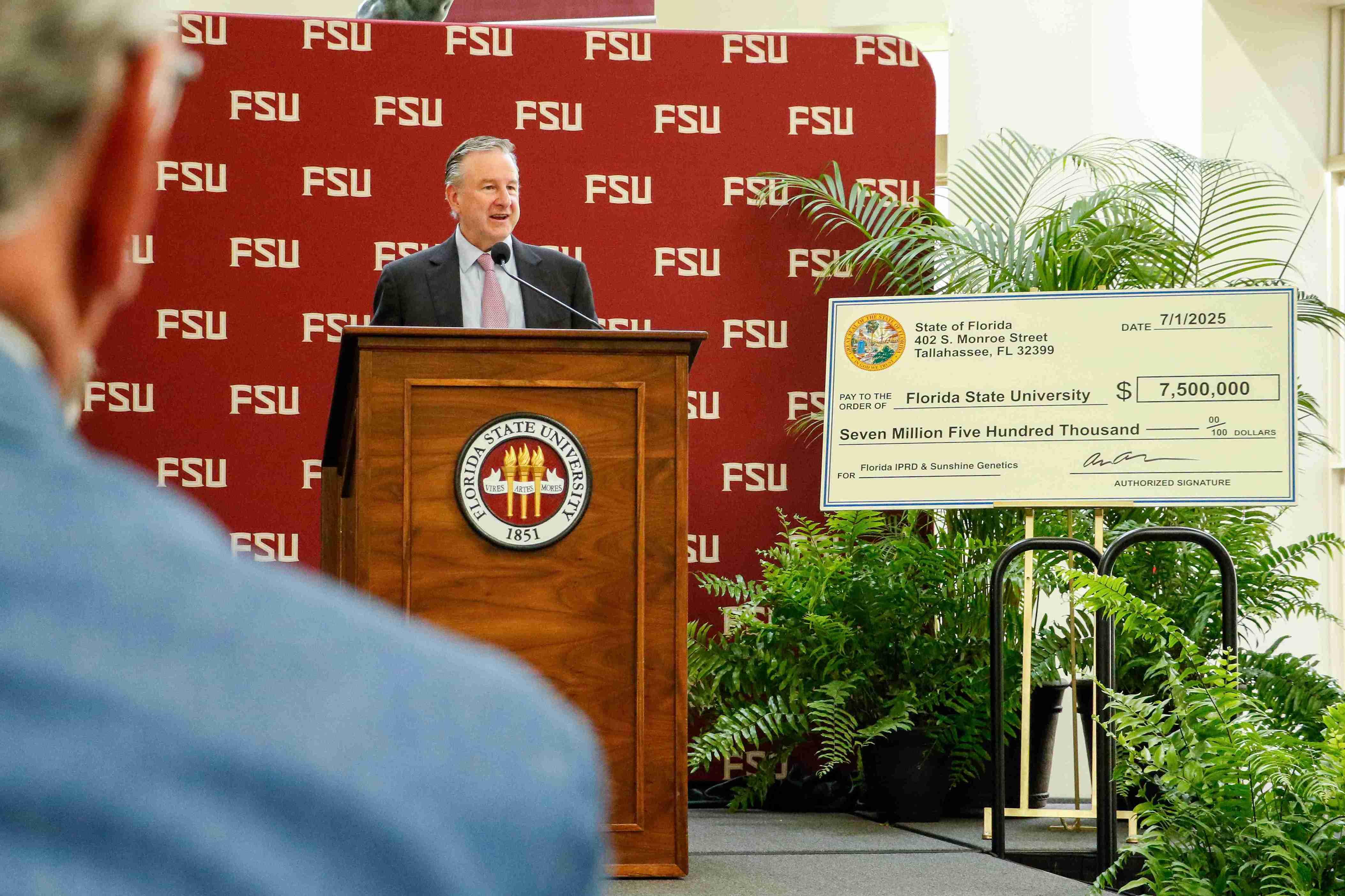 Speaker: FSU President Richard McCullough