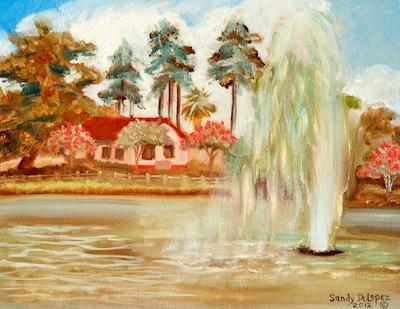 Lake Ella Geyser by Sandy DeLopez