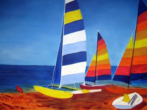 Sail Boats by Carmen Burton