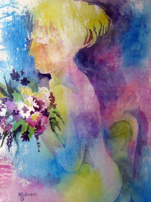 Fading Flowers by Nancy Johnson