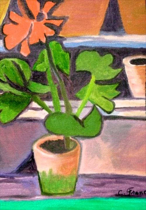 A Study of Matisse's Pot of Geraniums by Carol Franch