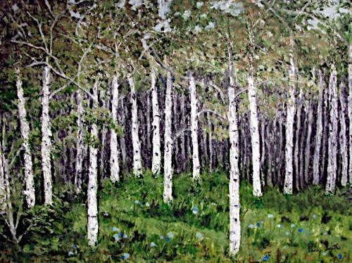Birch Trees by Nancy Smith