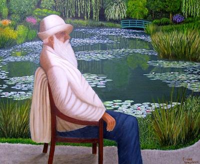 Monet Garden by Siroos Tamaddoni