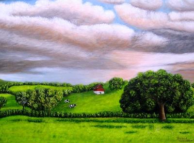 Country Barn by Siroos Tamaddoni