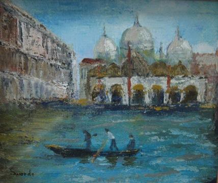 Flooded San Marco Square, Venice by Nancy Swords