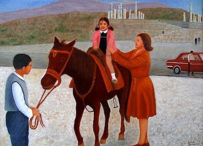 First Time on a Horse at Persepolis by Siroos Tamaddoni
